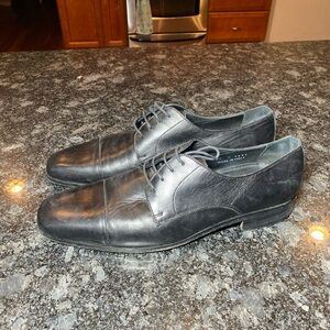 MERCANTI FIORENTINI Oxford Shoes Men's US 10.5   Made in Italy Black Leather